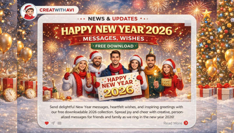 Happy New Year 2026 Messages, Wishes – FREE Download