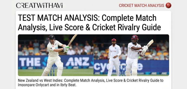 New Zealand vs West Indies: Complete Match Analysis, Live Score & Cricket Rivalry Guide