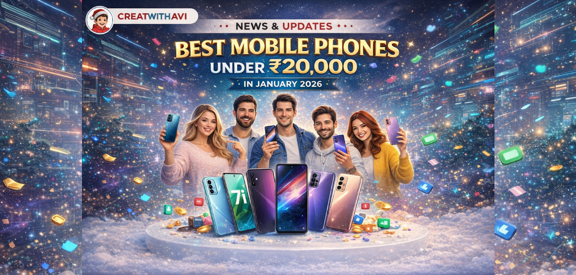 Best Mobile Phones Under ₹20,000 in January 2026